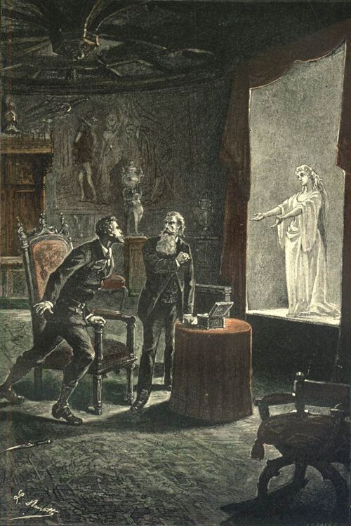 Le Château des Carpathes, le fantôme de la  cantatrice "la Stilla"