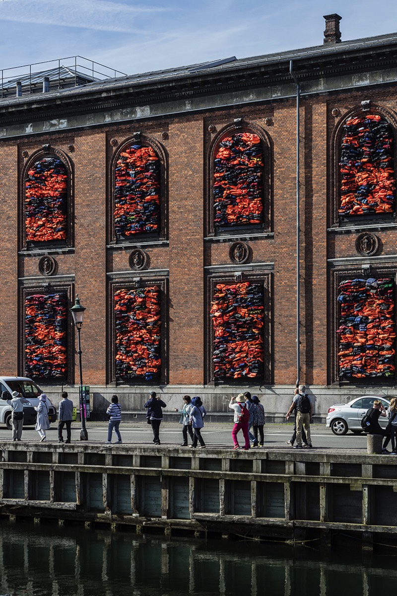Ai Weiwei - Hommage aux réfugiés - copenhague 2017 - charlottenborg