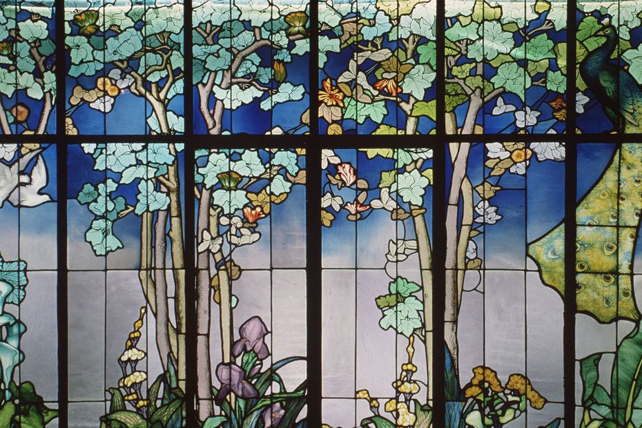 Villa Majorelle  - Vitrail de Guber réalisé vers 1904.jpg