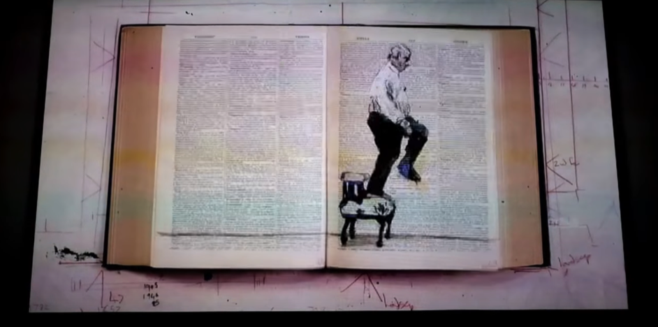 William Kentridge "2nd hand reading" Animation