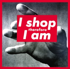 Barbara KRUGER, Untitled (I shop therefore I am), 1989