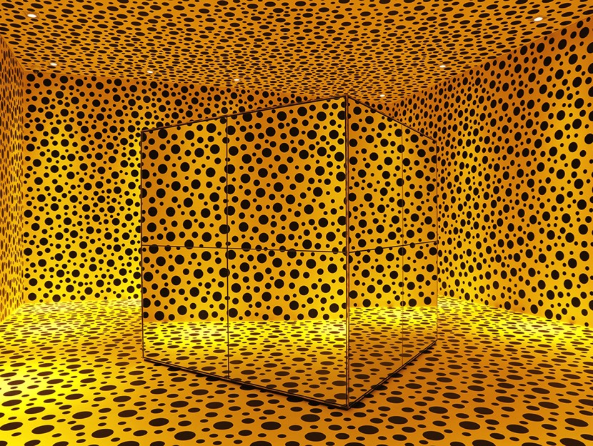 Yayoi Kusama’s infinity room, The Spirits of the Pumpkins Descended into the Heavens 2015